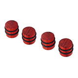 Maxbell 4pcs Electric Guitar Bass Tone Volume Wood Speed Control Knobs Cap