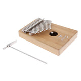 Max Maxb 17 Key Kalimba Mbira Finger Thumb Piano Percussion Instrument Wood