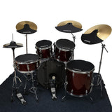 Maxbell 1 Set Cymbal Drum Mute Pads Drum Mute Pad Mat Drum Head Pad for Drum Set
