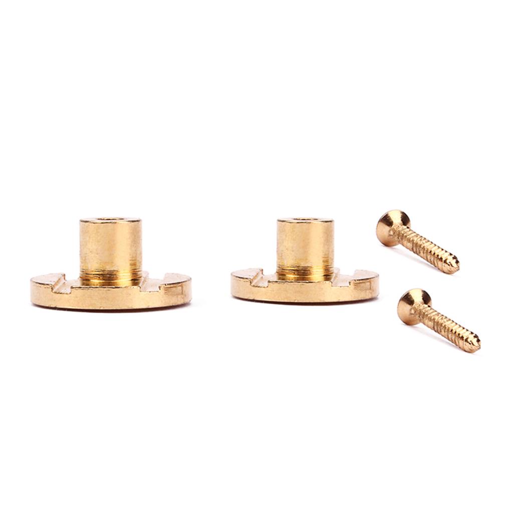 Max 2 Pieces Round Guitar String Tree Retainer Buckle Bass Accessories