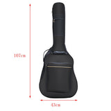 Max Maxb Adjustable Padded Guitar Storage Bag Gig Bag Backpack for 38/39/40/41 Guitar