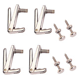 Max Maxb 4pcs Violin Fiddle Fine Tuners String Adjusters for 3/4 4/4 Size Violins