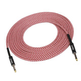 Maxbell 6m Instrument Cable 1/4inch Amp Cord for Electric Guitar Bass Parts Pink