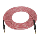 Maxbell 6m Instrument Cable 1/4inch Amp Cord for Electric Guitar Bass Parts Pink