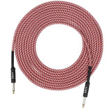 Maxbell 6m Instrument Cable 1/4inch Amp Cord for Electric Guitar Bass Parts Pink