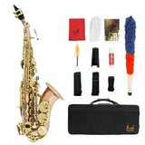Maxbell Professional Soprano Saxophone Sax Wind Instrument Pink