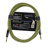 Maxbell 6.5mm Guitar Connection Cable for Electric Bass Guitar Accessory Yellow