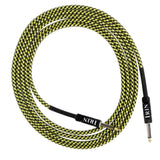 Maxbell 6.5mm Guitar Connection Cable for Electric Bass Guitar Accessory Yellow