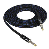 Maxbell 6.5mm Guitar Connection Cable for Electric Bass Guitar Accessory Blue