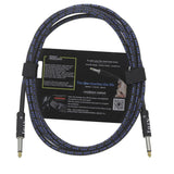 Maxbell 6.5mm Guitar Connection Cable for Electric Bass Guitar Accessory Blue