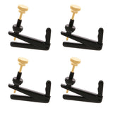 Max Maxb 4pcs Cello Fine Tuners String Adjusters for Violin Cello Accessories 4-4-3-4