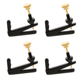 Max Maxb 4pcs Cello Fine Tuners String Adjusters for Violin Cello Accessories 4-4-3-4