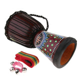 Maxbell 1 Piece Mahogany Djembe African Drum Hand Percussion 8inch