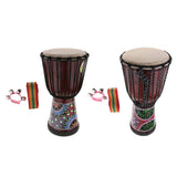 Maxbell 1 Piece Mahogany Djembe African Drum Hand Percussion 8inch