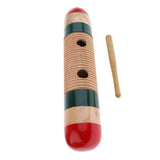 Maxbell Large Wooden Guiro Hand Percussion Kids Rhythm Toy Birthday Christmas Gift