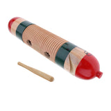 Maxbell Large Wooden Guiro Hand Percussion Kids Rhythm Toy Birthday Christmas Gift