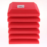 Max Maxb 6 Pieces Sound Stop Acoustic Foam Panel Soundproofing Board  Pad Red