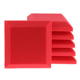 Max Maxb 6 Pieces Sound Stop Acoustic Foam Panel Soundproofing Board  Pad Red