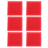 Max Maxb 6 Pieces Sound Stop Acoustic Foam Panel Soundproofing Board  Pad Red