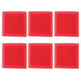 Max Maxb 6 Pieces Sound Stop Acoustic Foam Panel Soundproofing Board  Pad Red