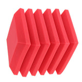 Max Maxb 6 Pieces Sound Stop Acoustic Foam Panel Soundproofing Board  Pad Red