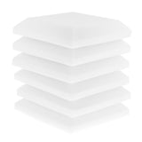 Max Maxb 6 Pieces Sound Stop Acoustic Foam Panel Soundproofing Board  Pad White