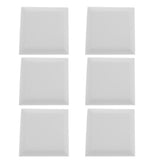 Max Maxb 6 Pieces Sound Stop Acoustic Foam Panel Soundproofing Board  Pad White
