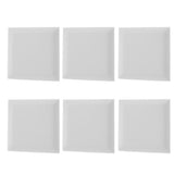 Max Maxb 6 Pieces Sound Stop Acoustic Foam Panel Soundproofing Board  Pad White