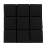 Max Maxb 6pcs Acoustic Wedge Foam Sound Absorption Panels for Audio Equipment Black