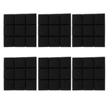 Max Maxb 6pcs Acoustic Wedge Foam Sound Absorption Panels for Audio Equipment Black