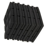 Max Maxb 6pcs Acoustic Wedge Foam Sound Absorption Panels for Audio Equipment Black