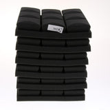 Max Maxb 6pcs Acoustic Wedge Foam Sound Absorption Panels for Audio Equipment Black