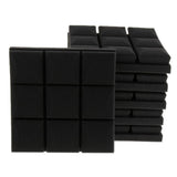 Max Maxb 6pcs Acoustic Wedge Foam Sound Absorption Panels for Audio Equipment Black