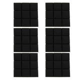Max Maxb 6pcs Acoustic Wedge Foam Sound Absorption Panels for Audio Equipment Black