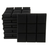 Max Maxb 6pcs Acoustic Wedge Foam Sound Absorption Panels for Audio Equipment Black