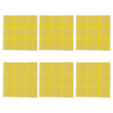 Max Maxb 6pcs Acoustic Wedge Foam Sound Absorption Panels for Audio Equipment Yellow