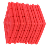 Max 6pcs Acoustic Wedge Foam Sound Absorption Panels for Audio Equipment Red