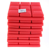 Max 6pcs Acoustic Wedge Foam Sound Absorption Panels for Audio Equipment Red