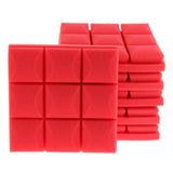 Max 6pcs Acoustic Wedge Foam Sound Absorption Panels for Audio Equipment Red