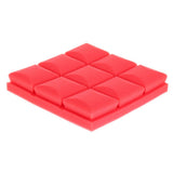 Max 6pcs Acoustic Wedge Foam Sound Absorption Panels for Audio Equipment Red