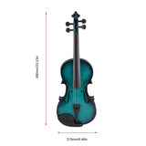 Max Natural Acoustic Violin Fiddle with Gig Bag Bow Rosin for Beginner Kid 1-4