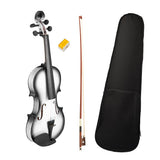 Max Solid Wood Violin Set with Rosin Bow Case for Beginners Students 3-4