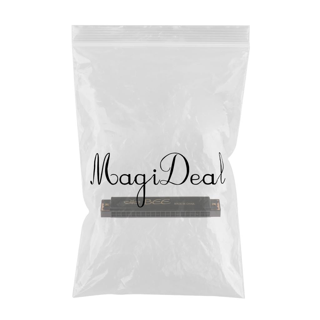 Max Maxb 20 Hole C Key Harmonica Mouth Organ Musical Instrument Gift Black