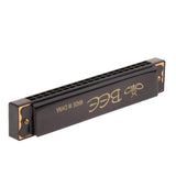 Max Maxb 20 Hole C Key Harmonica Mouth Organ Musical Instrument Gift Black