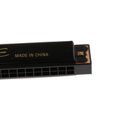 Max Maxb 20 Hole C Key Harmonica Mouth Organ Musical Instrument Gift Black