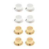 Max Maxb 4pcs Guitar Speed Control Knobs Volume Knobs for ST Guitar Silver