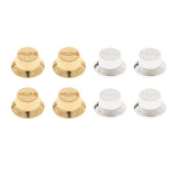 Max Maxb 4pcs Guitar Speed Control Knobs Volume Knobs for ST Guitar Silver