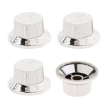 Max Maxb 4pcs Guitar Speed Control Knobs Volume Knobs for ST Guitar Silver