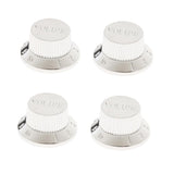 Max Maxb 4pcs Guitar Speed Control Knobs Volume Knobs for ST Guitar Silver