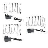 Max Maxb 1 to 6 Way Guitar Effect Pedals Power Supply Cable + Adapter (EU Plug)